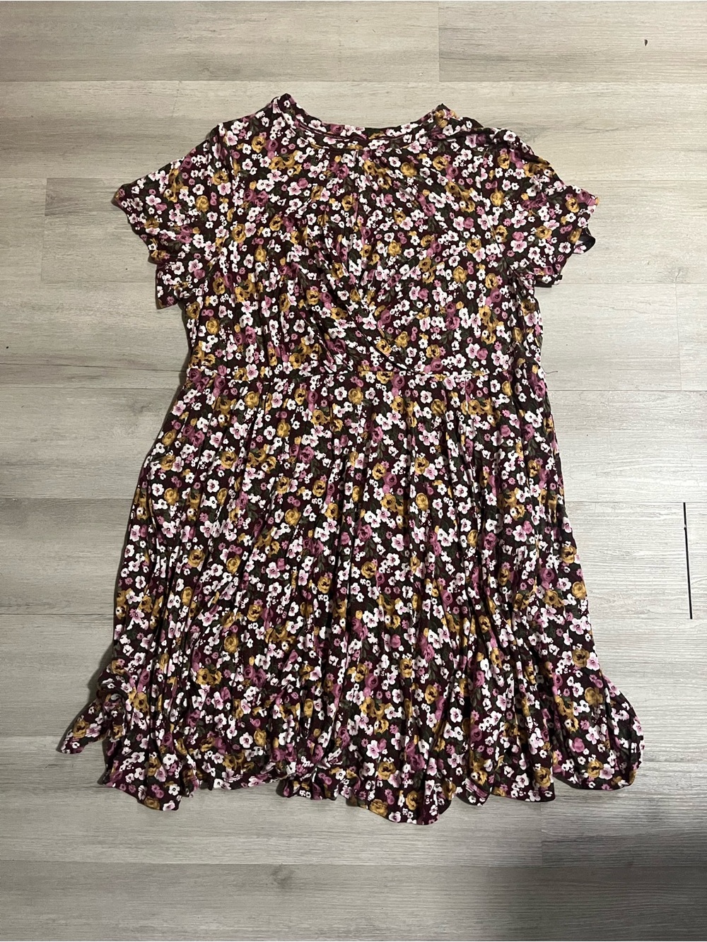 Torrid Womens Size 3 Floral Cottagecore Boho Romantic midi Dress Summer Spring